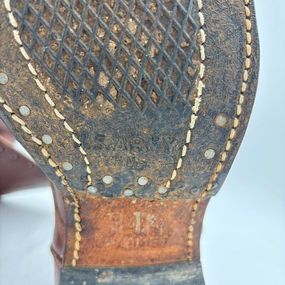 Vintage WWII 1942 Paratrooper Jump Boots International Shoe Co. 9 D main image 8